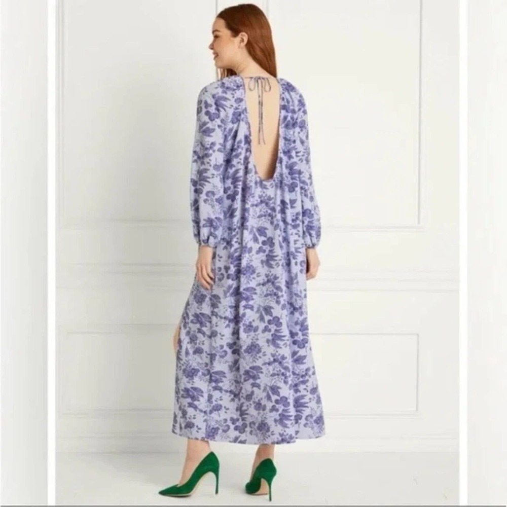 Hill House Simone Dress | Lilac Tonal Floral | Size Med - Picture 7 of 12